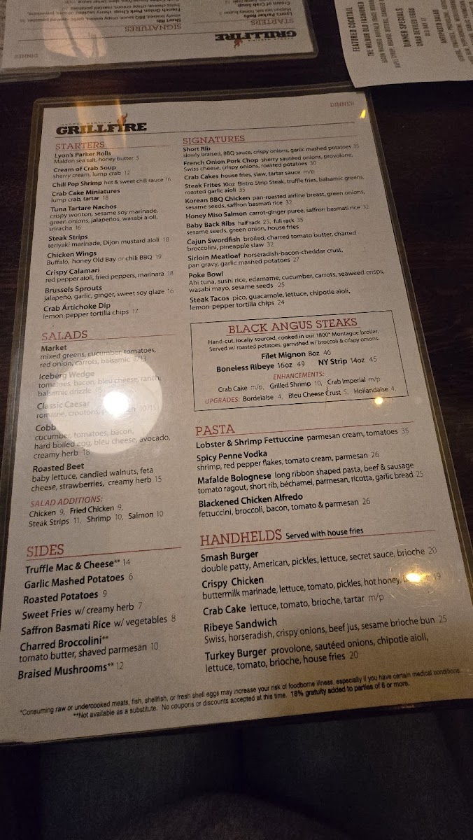 George Martin's Grillfire Menu - Image 6